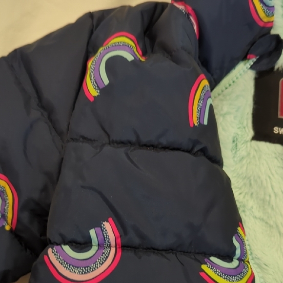 Rainbow Patterned Hooded Jacket - Picture 3 of 4